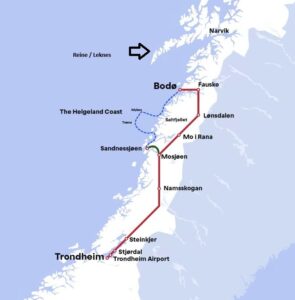 Bodø - Trondheim Nordlandbahn